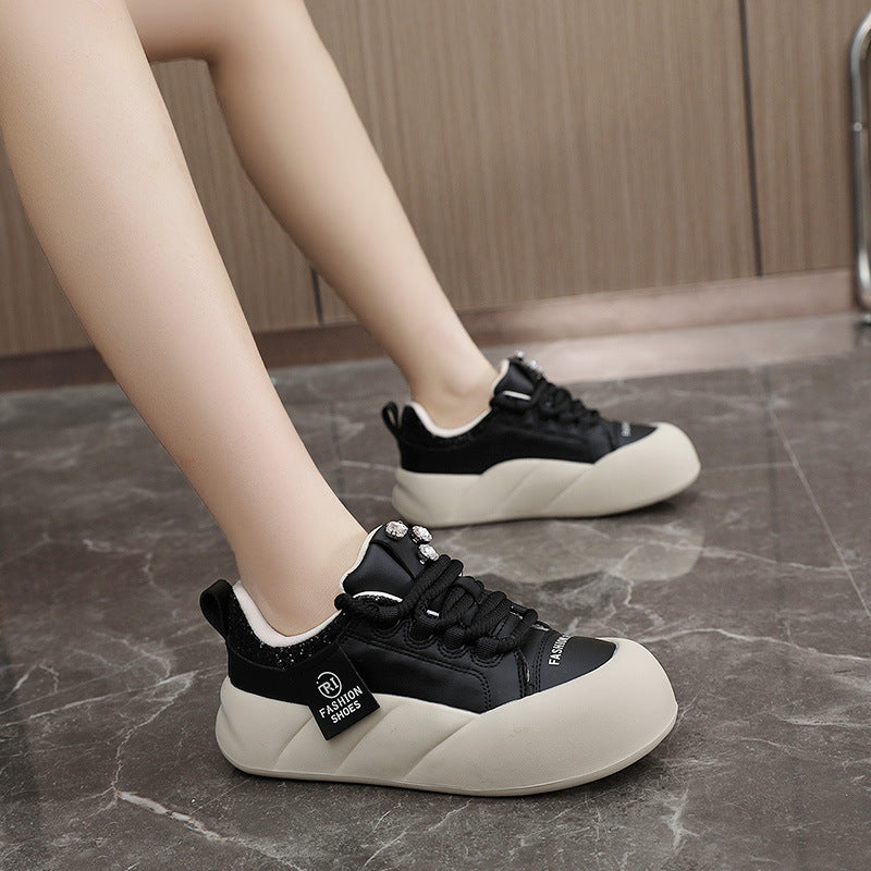 Damen Modische Sneakers mit funkelnden Akzenten und komfortablem Sohlenprofil EB
