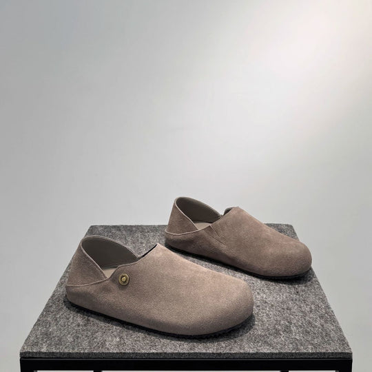 Damen Bequeme Clogs aus hochwertigem Wildleder EB