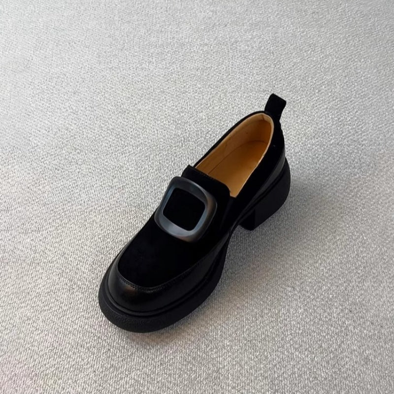 Damen elegante Slipper mit modischer Schnallenverzierung und stabiler Sohle EB
