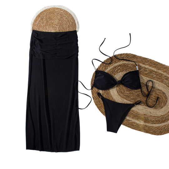 Damen Bikiniset mit elegantem Wickelrock EB