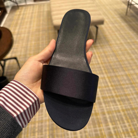 Damen Flache Slipper mit klassischem Riemendesign EB