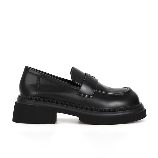 Damen Mokassin-Schuhe mit modischem Schnallenverschluss und stabiler Gummisohle EB