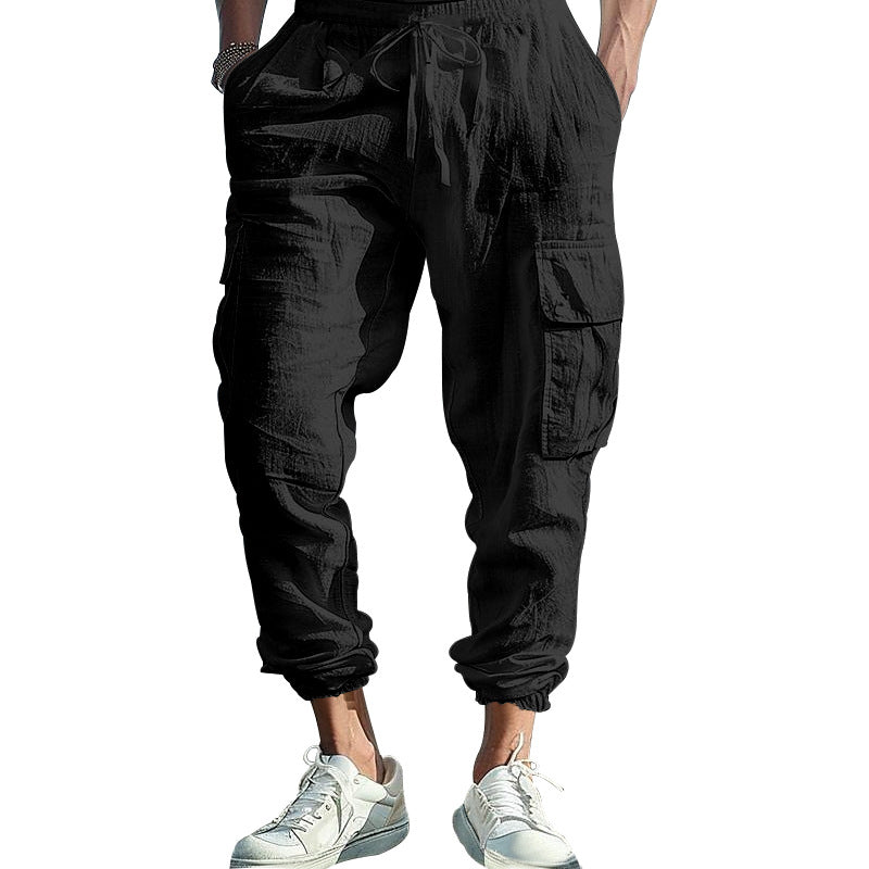 Herren Cargo-Hose mit elastischem Bund und praktischen Seitentaschen EB