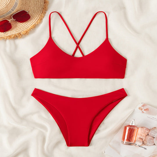 Damen Bikini-Set mit einzigartigem Rücken-Design und bequemer Passform EB