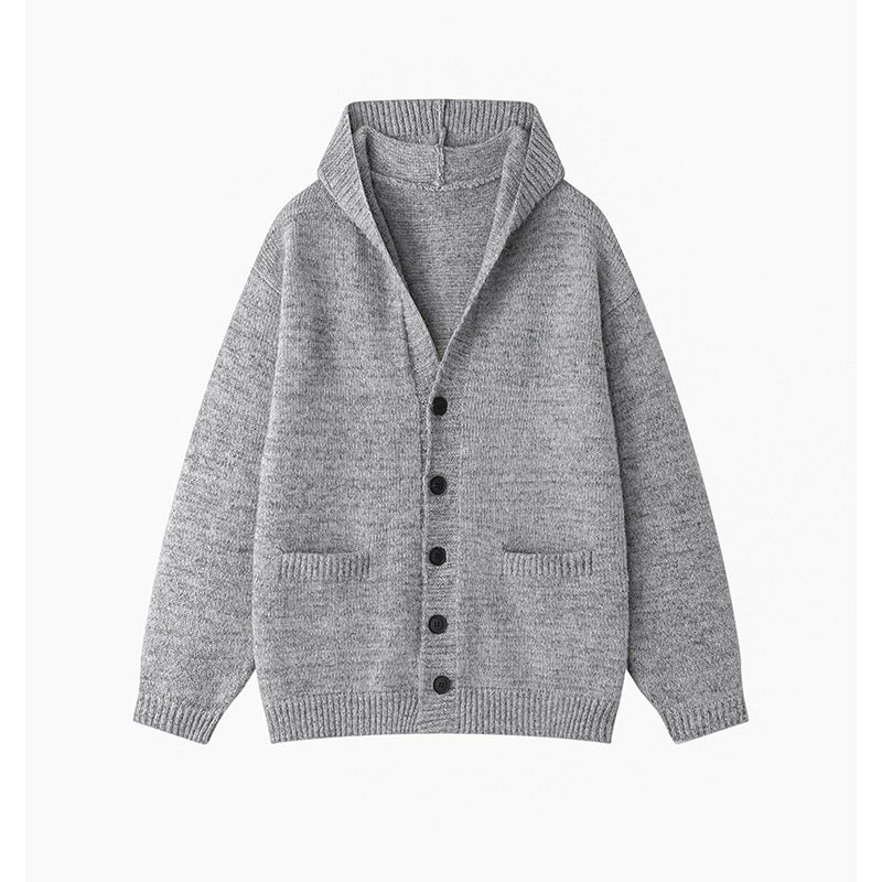 Damen gemütliche Strickjacke mit offenem Kragen und praktischen Taschen EB