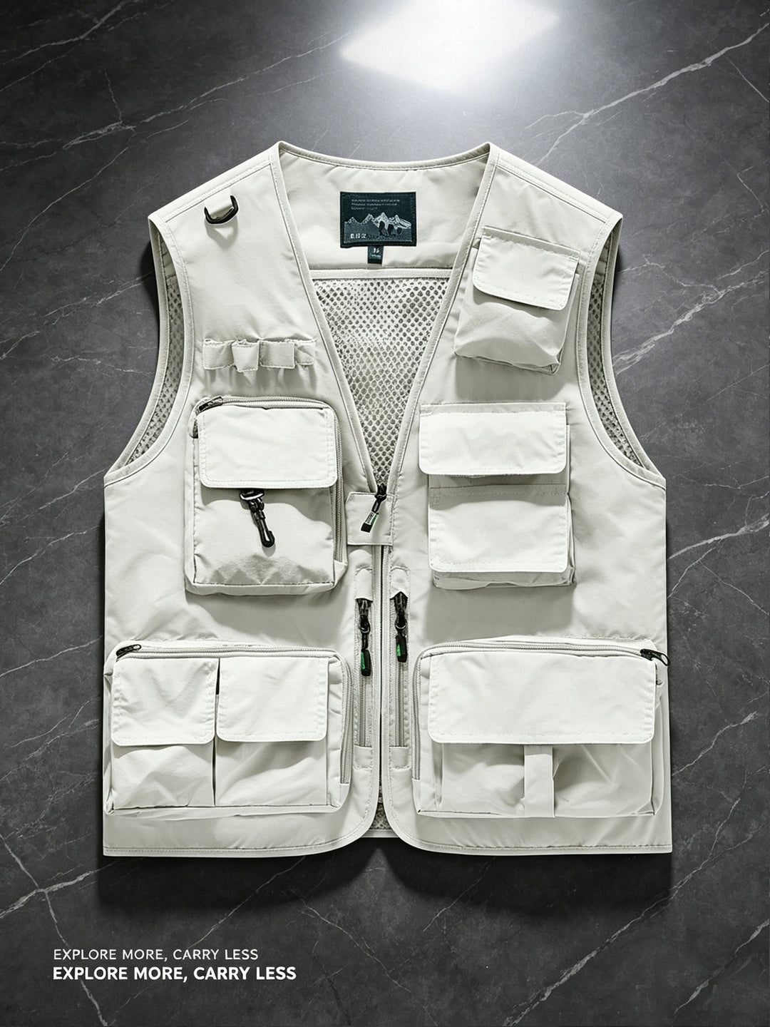 Unisex nan multifunktionale Outdoorweste mit zahlreichen Taschen und Netzfutter EB