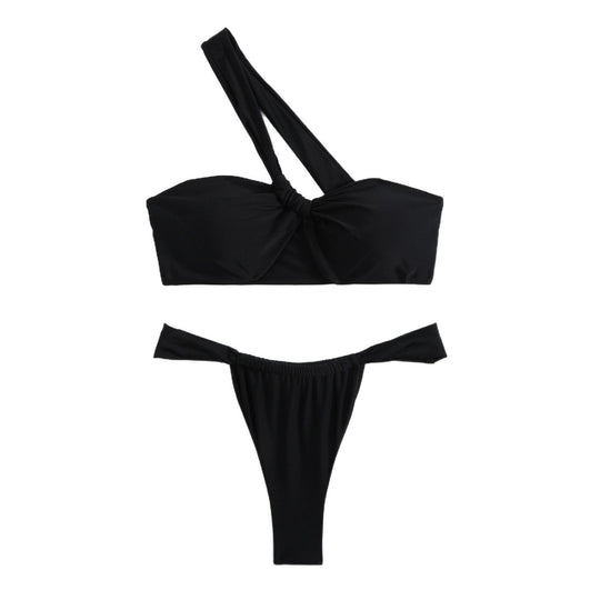 Damen Einseitiger Bandeau Bikini EB
