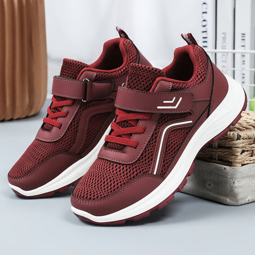 Herren nan atmungsaktiver Mesh-Freizeitsneaker mit Klettverschluss, ergonomischer EVA-Zwischensohle und profiliertem Gummi-Outdoorsohle EB
