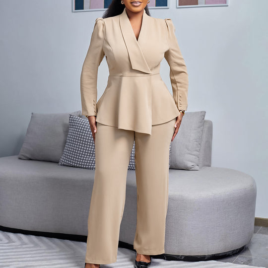 Damen Elegantes Blazer-Hosen-Set EB