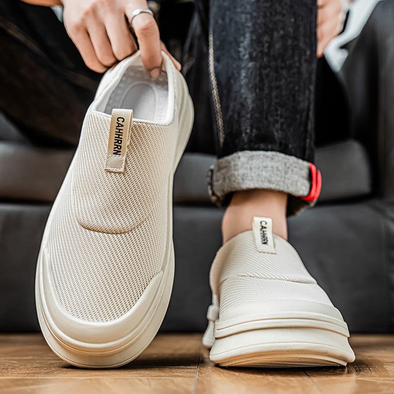 Damen Slip-On Sneakers mit atmungsaktivem Obermaterial und rutschfester Sohle EB