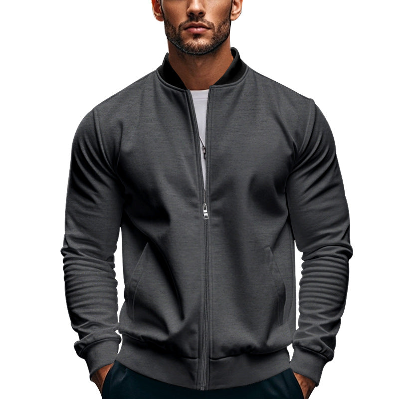 Herren Sportliche Bomberjacke mit hochschließendem Kragen und praktischen Taschen EB