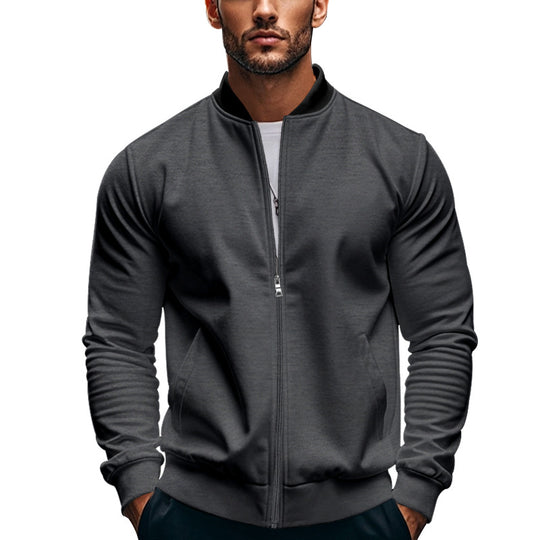 Herren Sportliche Bomberjacke mit hochschließendem Kragen und praktischen Taschen EB