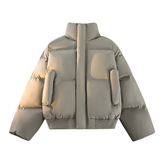 Herren Modische Steppjacke mit hohem Kragen und praktischen Taschen EB