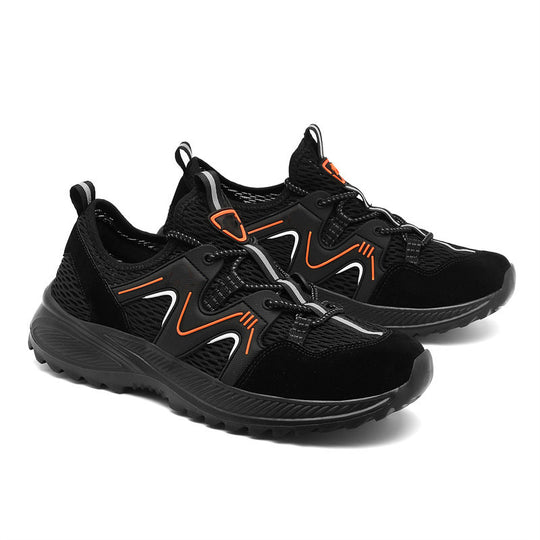 Damen Sportliche Leichtgewicht Sneakers mit atmungsaktiver Oberflächenstruktur EB