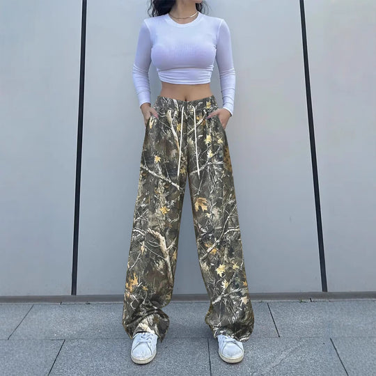 Damen Camouflage Freizeit-Hosen EB