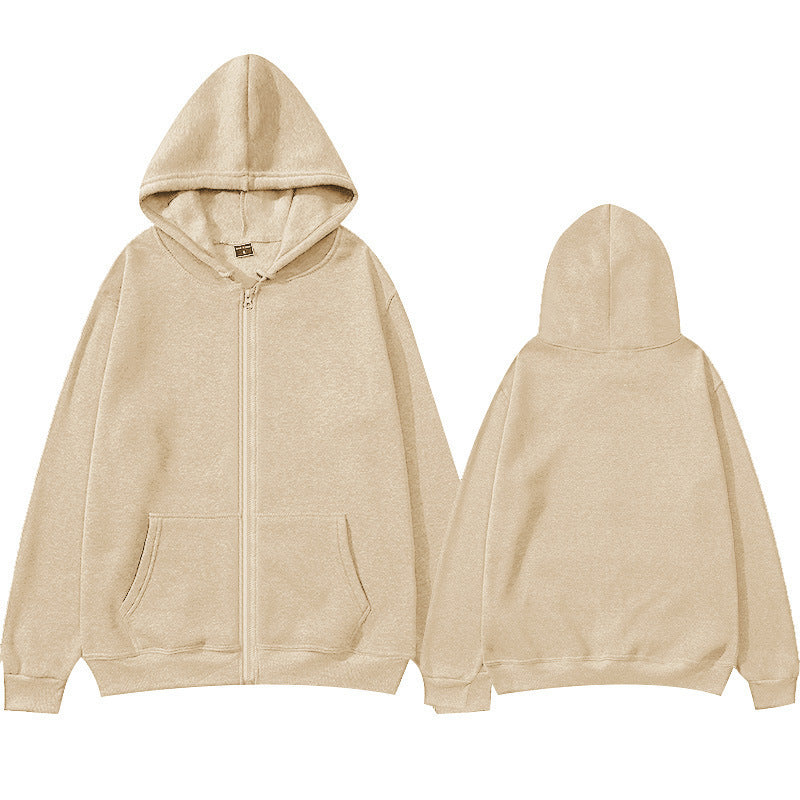 Unisex Zip-Hoodie mit robustem Metallreißverschluss, angerauter Fleece-Innenseite, geteilten Eingrifftaschen und verstärkten Nähten EB