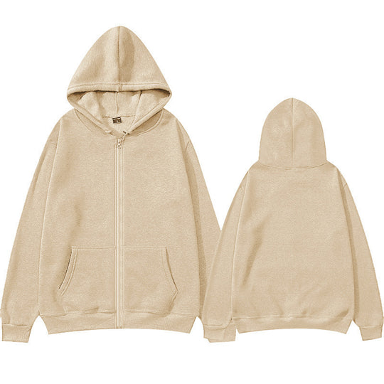 Unisex Zip-Hoodie mit robustem Metallreißverschluss, angerauter Fleece-Innenseite, geteilten Eingrifftaschen und verstärkten Nähten EB