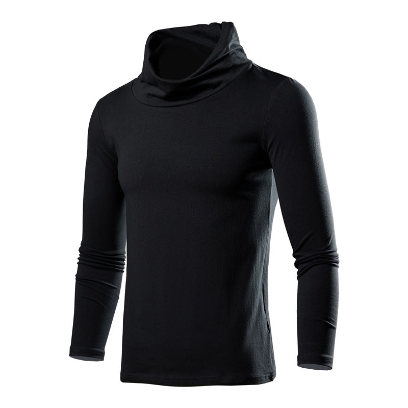 Herren elegantes Langarmshirt mit modischem Kragen EB