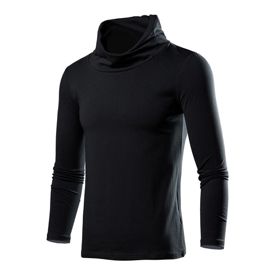 Herren elegantes Langarmshirt mit modischem Kragen EB