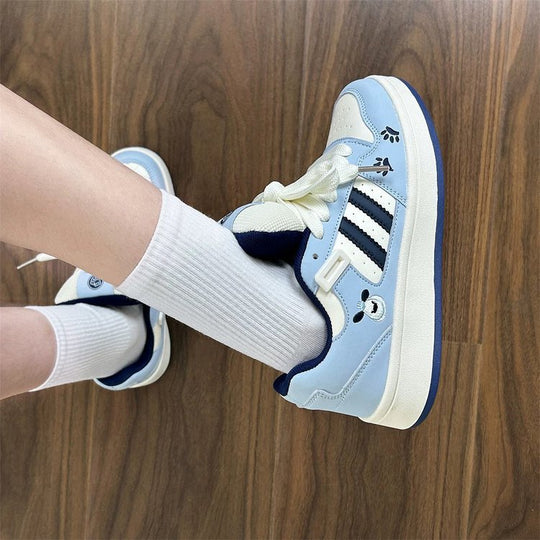 Damen Sportliche Sneakers mit modernem Karomuster und bequemer Schnürung EB
