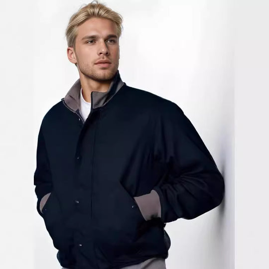 Herren elegante Übergangsjacke mit hohem Kragen EB