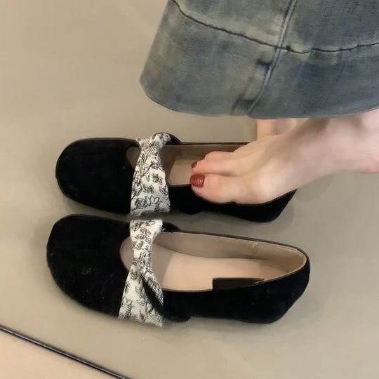 Damen Ballerina-Schuhe mit elegantem Schleifenakzent und komfortabler Innensohle EB