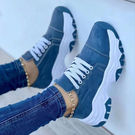 Damen Sportliche Lauf-Sneaker mit dämpfender Sohle und bequemem Obermaterial EB