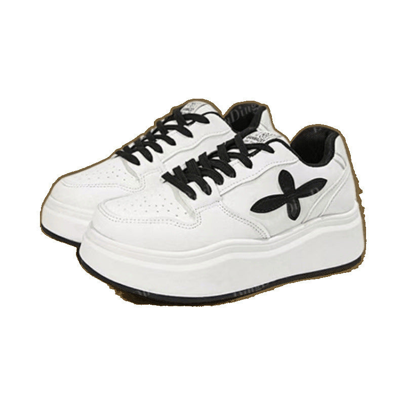 Damen Sportliche Plateau Sneakers mit modischem Design EB