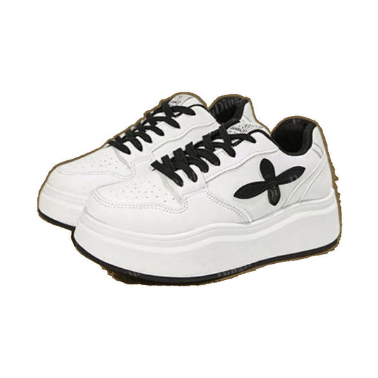 Damen Sportliche Plateau Sneakers mit modischem Design EB