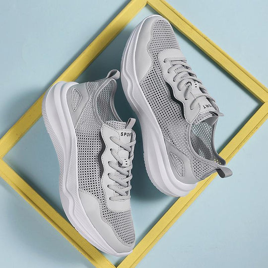 Damen Sportliche Mesh-Laufschuhe mit dämpfender Sohle EB