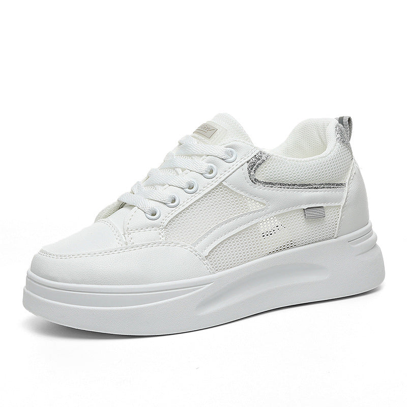 Damen sportliche Sneakers mit atmungsaktiver Mesh-Oberfläche und modischem Design EB