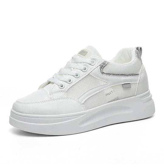Damen sportliche Sneakers mit atmungsaktiver Mesh-Oberfläche und modischem Design EB