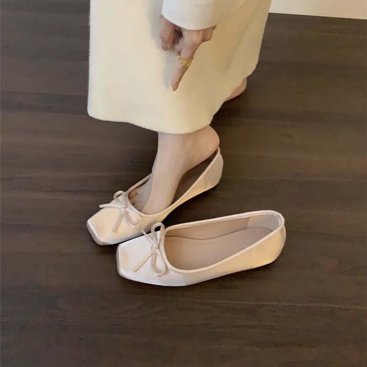 Damen elegante Slipper mit dezentem Schleifenelement und hohem Komfort EB
