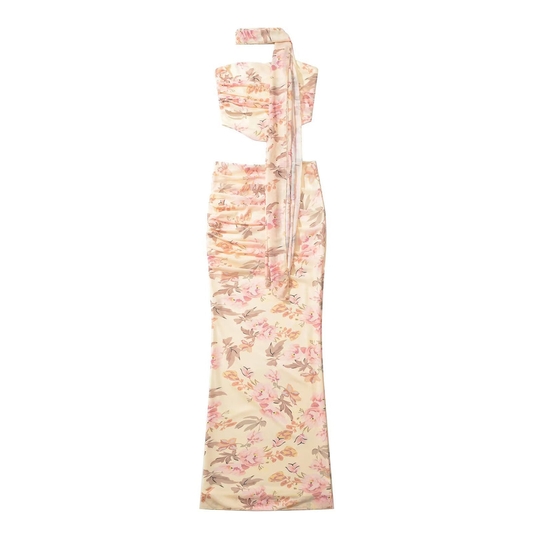 Damen Maxirock mit raffinierten Rüschendetails und floralen Applikationen EB