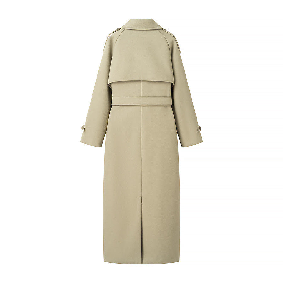 Damen Trenchcoat mit doppelter Knopfleiste und praktischem Gürtel EB