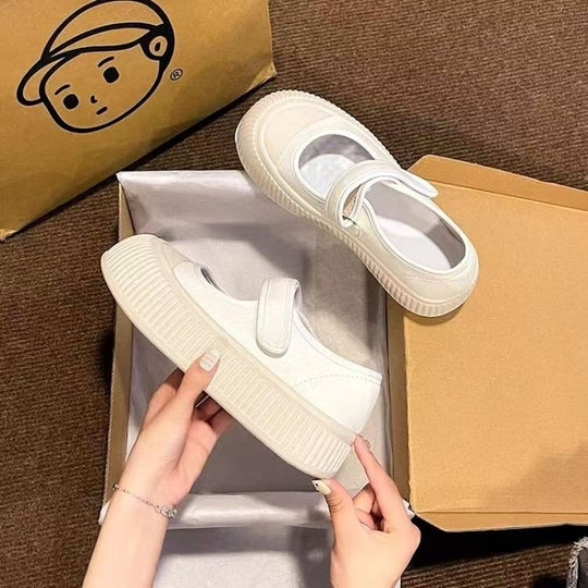 Damen Sneakers mit verstellbarem Riemen und dämpfender Laufsohle EB