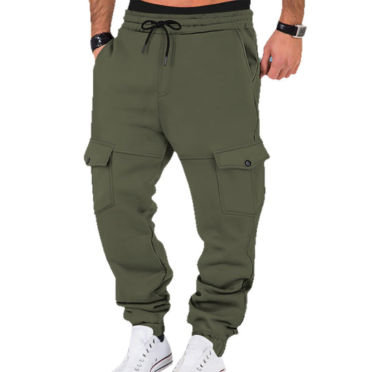 Herren Cargo-Sweatpants mit praktischen Seitentaschen und elastischem Bund EB