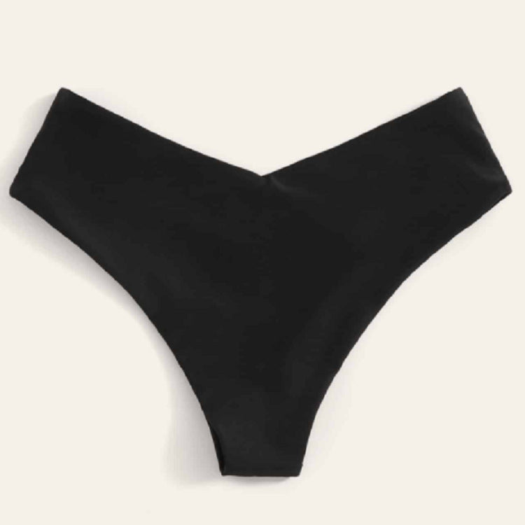 Damen Bikinislip mit hohem Bund und elegantem V-Ausschnitt EB