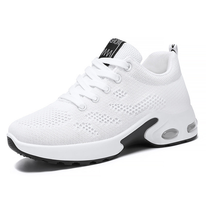 Damen Sportliche Sneakers mit atmungsaktiver Oberflächenstruktur und dämpfender Sohle EB