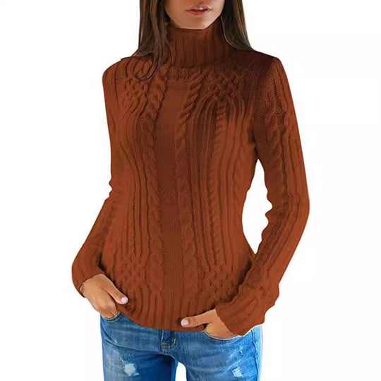 Damen Strickpullover im stylishen Kabelmuster EB