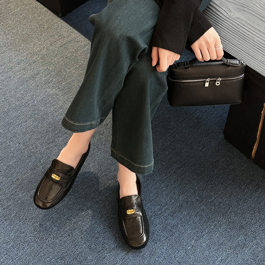 Damen Elegante Mokassins mit modischem Riemen und komfortabler Innensohle EB
