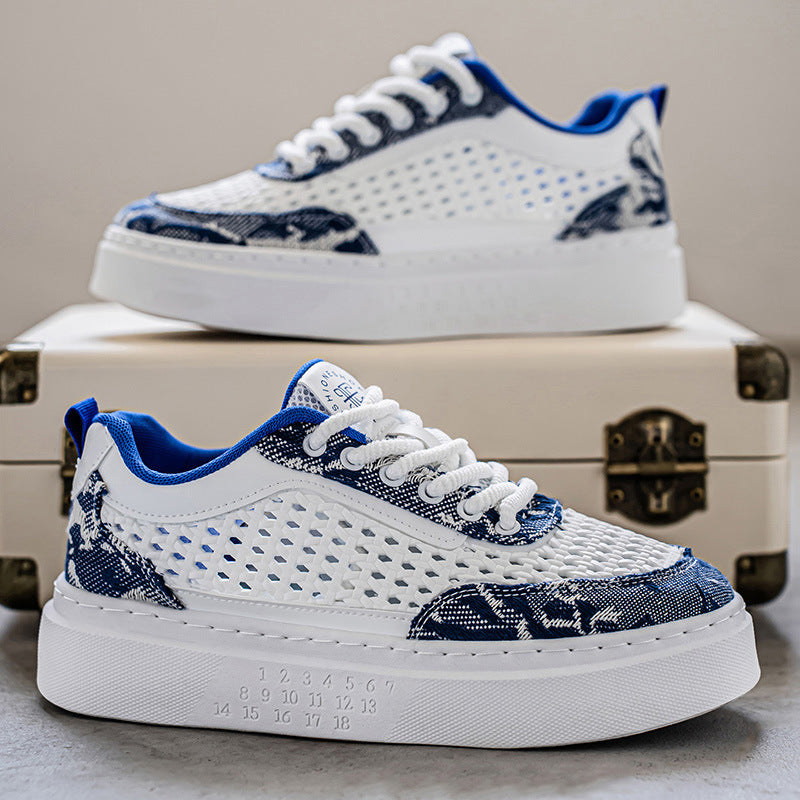 Damen Komfortable Plateau-Sneaker mit atmungsaktivem Obermaterial EB
