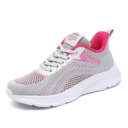 Damen Atmungsaktive Freizeitschuhe mit flexiblem Obermaterial und stoßdämpfender Sohle EB