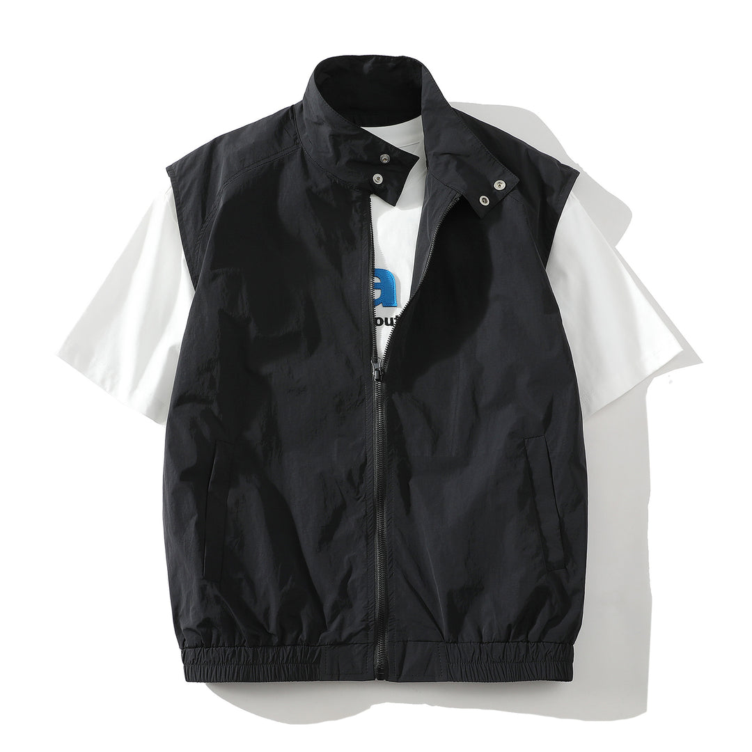 Herren trendige ärmellose Jacke mit modernem Design EB