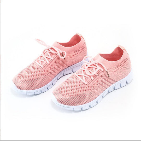 Damen  leichtes gestricktes Sneaker Slipper mit sockenähnlichem Schaft und flexibler Laufsohle EB