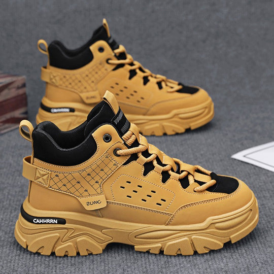 Damen Sportliche High-Top Sneaker mit strukturiertem Obermaterial und dämpfender Sohle EB