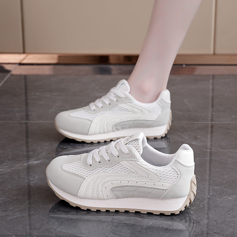 Damen Sportliche Sneakers mit atmungsaktiver Mesh-Oberfläche und dämpfender Sohle EB