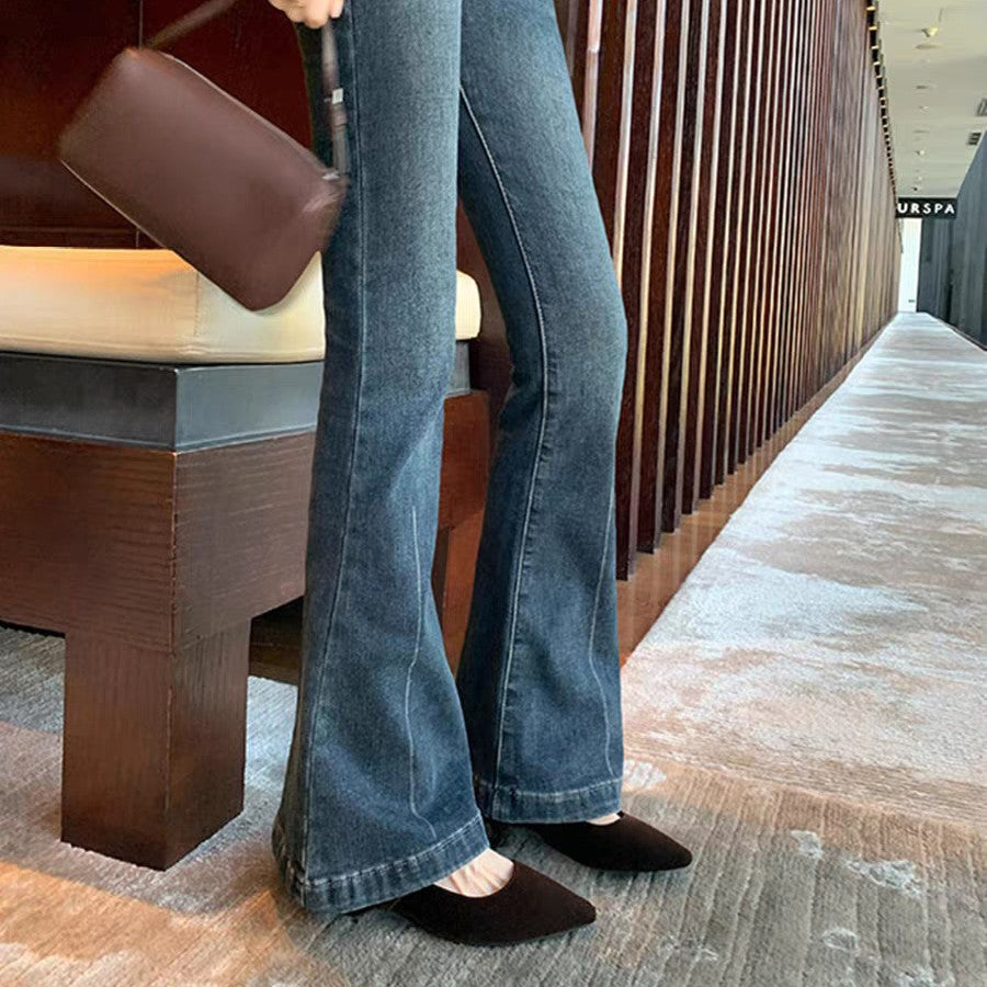 Damen modische Ballerinas mit elegantem Riemchen und luxuriöser Schnalle EB
