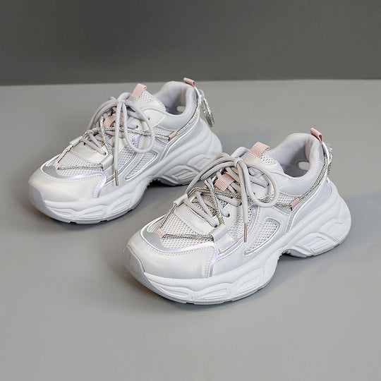 Damen Sportliche Sneakers mit modernem Design und dämpfender Sohle EB