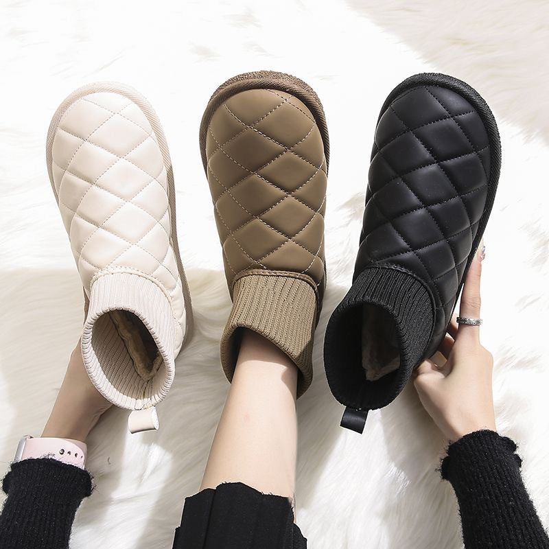 Damen Komfortable Schneestiefel mit warmem Innenfutter und rutschfester Sohle EB